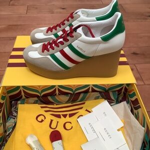 Gucci Adidas Gazelle, 41! White